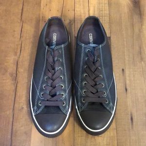 Brown Leather Converse All Stars